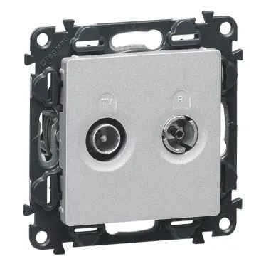 Valena LIFE Лицевая панель розетки TV-R Слоновая кость