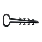 Дюбель-хомут 6х14 полипропилен черный Simple (50шт)