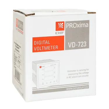 Вольтметр цифровой VD-723 на панель (72х72) трехфазный PROxima
