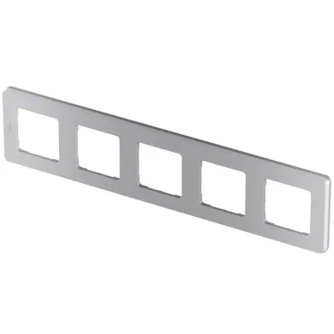 Рамка 5 постов INSPIRIA алюминий