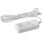 Удлинитель без зазeмл., 2х1мм2, 10А, ПВС, 2гн, 5м (10/840) U-2-5m-2x1