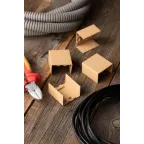 Соединитель (40х25) (4 шт) Plast PROxima под светлое дерево