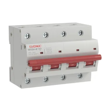 Выключатель автоматический модульный YON max типа MD125H, 10кА, 4 полюса, хар-ка C, 80А