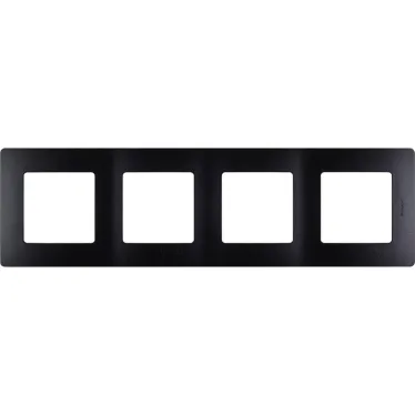 ETIKA Рамка 4 поста антрацит