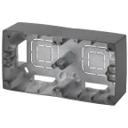 Коробка накладного монтажа 2 поста, Эра12, графит 12-6102-12