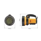 Фонарик кемпинговый походный ударопрочный водонепроницаемый с сигнальной лампой, подставка PA-603 Альфа