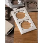 Валенсия Рамка 2-местная жемчуг