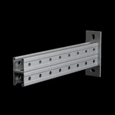 Страт-консоль двойная усиленная 41х41 L650 s:2,5 мм (тройная перфорация)