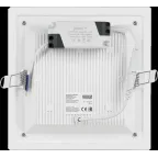 Светильник светодиодный ДВО 18 Вт 1480 лм 4000К AC 220В IP20 квадрат 200х200х36мм монт разм 170х170мм Алюминий с декоративным стеклом Glass Gauss