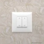 Avanti Выключатель двухклавишный в стену, Белое облако