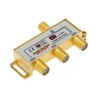 Делитель ТВ х 3 + 4шт. F BOX 5-1000 МГц GOLD,