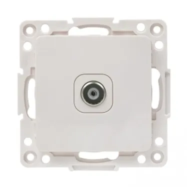 Стокгольм Механизм Розетки TV 1-местной 75Ом 5-862МГц белый