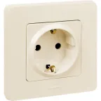 Рамка 1 пост INSPIRIA слоновая кость