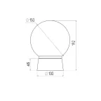 Светильник пластик, пл-н полиэтилен, 60Вт, Е27, IP20, УХЛ1, 150х150 мм НБП 01-60-004