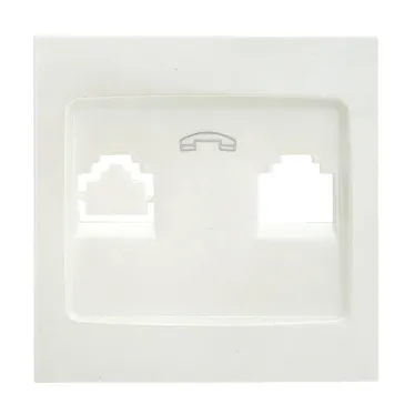 Валенсия лицевая панель розетки Phone 1-местная жемчуг