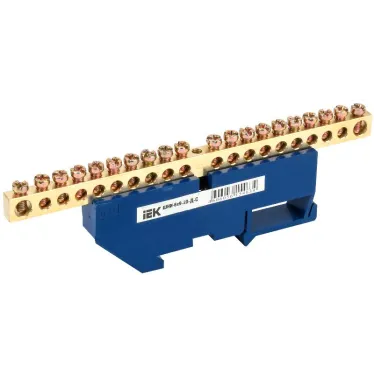 Шина N ноль на DIN-изоляторах ШНИ-6х9-20-Д-С