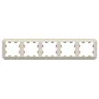 ATLASDESIGN ANTIQUE 5-постовая рамка, универсальная, БЕЖЕВЫЙ