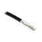 Витая пара F/UTP кат 5e 4 пары 24AWG solid с усил металл тросом OUT PE черный 500м
