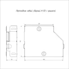 Переходник левый с крышкой Стандарт 200х150х50