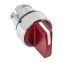 Механизм переключателя исполнительный ХB4 красный на 2 положения с фиксацией с подсветкой с короткой ручкой PROxima