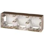 Коробка накладного монтажа 3 поста, Эра12, бронза 12-6103-13