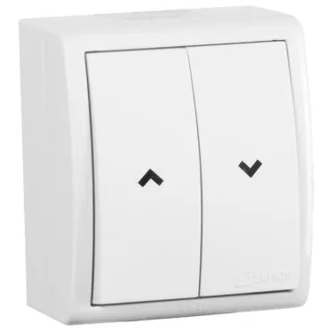 15 Aqua Переключатель для жалюзи с электрической блокировкой IP54 10А 250В винтовой зажим S15A белый