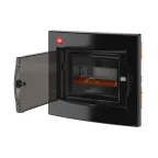 Щит распределительный встраиваемый 8 модулей IP41 черный