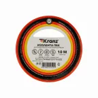 Изолента ПВХ KRANZ 0.13х15 мм, 10 м, красная 10шт