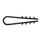 Дюбель-хомут для круглого кабеля (5-10мм) черный (50шт.) PROxima