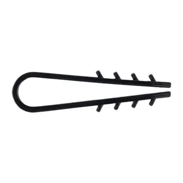 Дюбель-хомут для круглого кабеля (5-10мм) черный (50шт.) PROxima