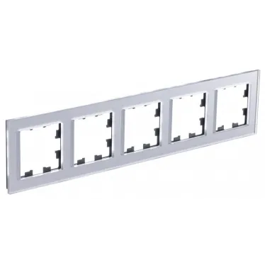 ATLASDESIGN NATURE рамка пятипостовая, ОРГАНИЧЕСКОЕ СТЕКЛО АЛЮМИНИЙ