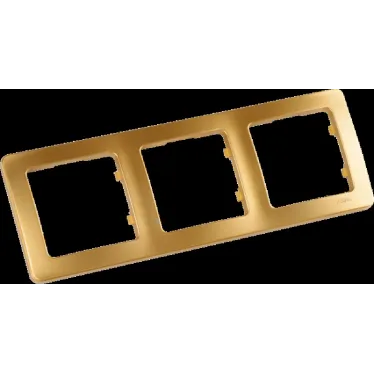 MASTER Рамка на 3 поста, золото