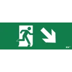 Этикетка самоклеящаяся 240х90мм ''Фигура/стрелка вниз вправо'' IEK