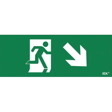 Этикетка самоклеящаяся 240х90мм ''Фигура/стрелка вниз вправо'' IEK