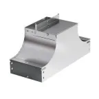 Ответвитель Т-образный вверх (плоский) TSS 100/80 в комплекте с крепежными элементами и соединительными пластинами