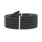 Труба гофрированная ПНД 25 мм без протяжки легкая черная (50м)