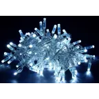 LIGHTING Гирлянда нить 20м 200 светодиодов белый свет IP44 прозрачный шнур 3м 230В контроллер 8 сцен IEK