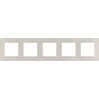 ETIKA Рамка 5 постов слоновая кость