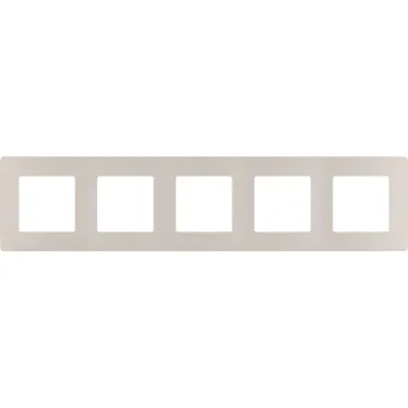 ETIKA Рамка 5 постов слоновая кость