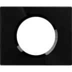 Рамка, однопостовая, черное стекло