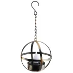 Садовый светильник Лофт подвесной на цепи на солнечной батарее, металл, 28 см ERASFM-02