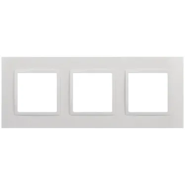 Рамка для розеток и выключателей Elegance 14-5013-01 Classic, на 3 поста, белый
