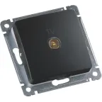 MASTER Розетка телевизионная оконечная скрытой установки, в рамку, черный