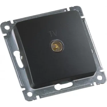 MASTER Розетка телевизионная оконечная скрытой установки, в рамку, черный
