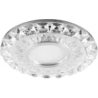 Светильник ИВО-50w G5.3 со светодиодной подсветкой 4000К прозрачный хром