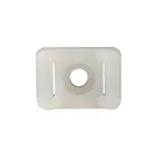 Площадка под хомуты (22x16) с монтажным отверстием М4 белая (100шт.) PROxima