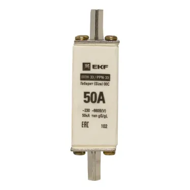 Вставка плавкая ППН-33 100/50А габарит 00С