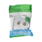 Аудиорозетка ATLASDESIGN двухместная алюминий