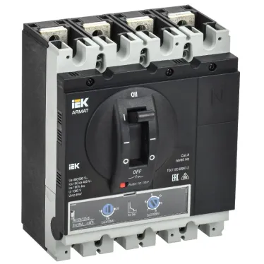Выключатель автоматический в литом корпусе ARMAT 4P типоразмер G 150кА 125А расцепитель термомагнитный регулируемый