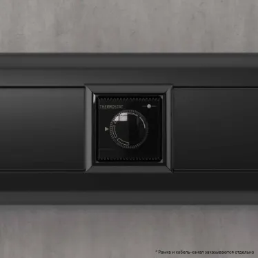 Avanti Термостат ''Черный квадрат'' для теплых полов, 2 модульный